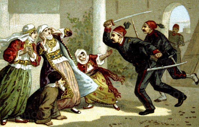 Massacre d'Arménie par les Turcs en 1894-1896. Massacre d'Héraklion (Crête)