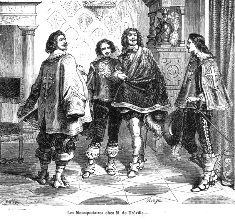 The Three Musketeers, The Musketeers at Mr. de Tréville's place