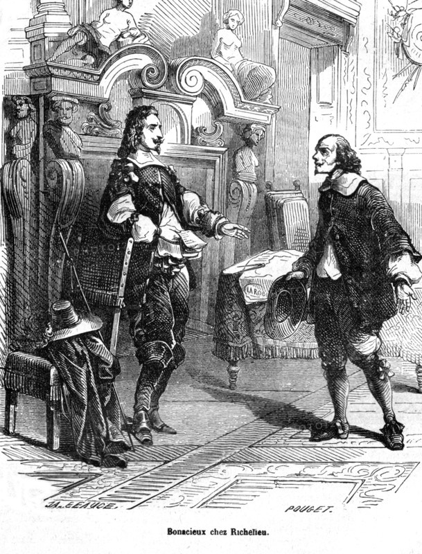 The Three Musketeers, Bonacieux visiting the cardinal de Richelieu