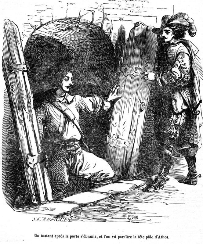 The Three Musketeers, Athos with d'Artagnan