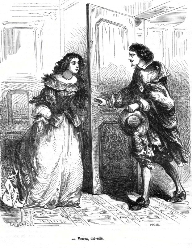 The Three Musketeers, D'Artagnan with Milady