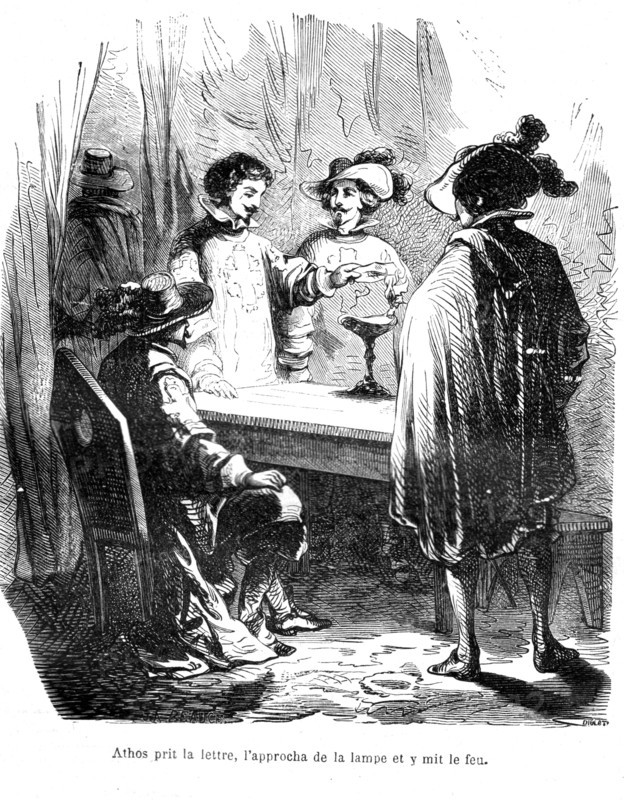 Les trois mousquetaires, Illustration