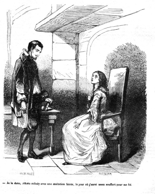 Les trois mousquetaires, Lord de Winter et Milady