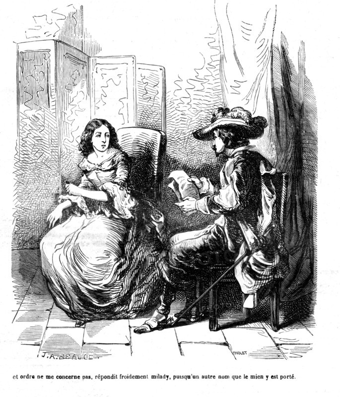 The Three Musketeers, Lord de Winter and Milady