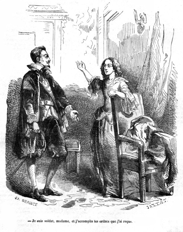 Les trois mousquetaires, Felton et Milady