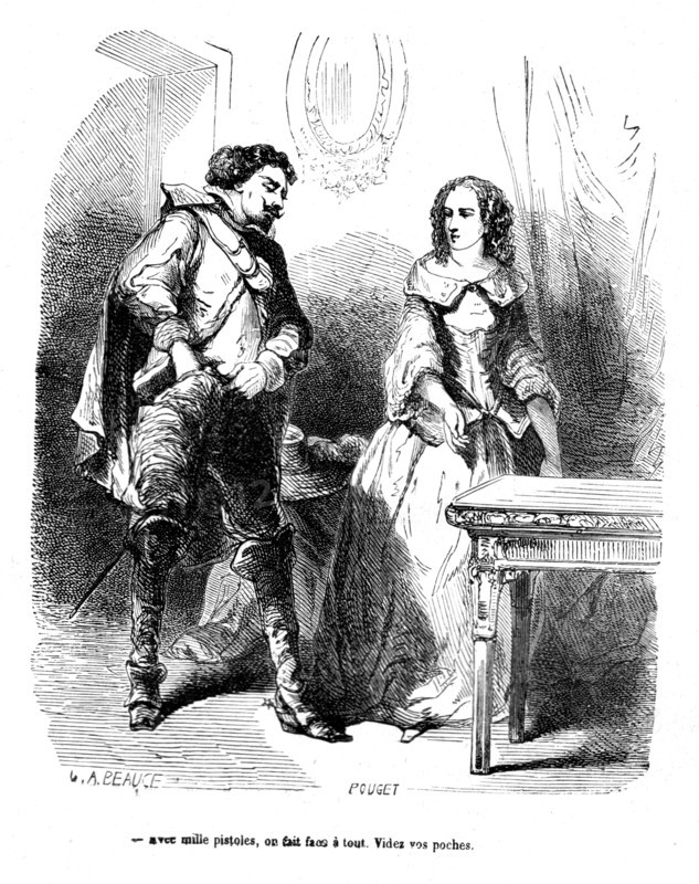 The Three Musketeers, Count de Rochefort with Milady