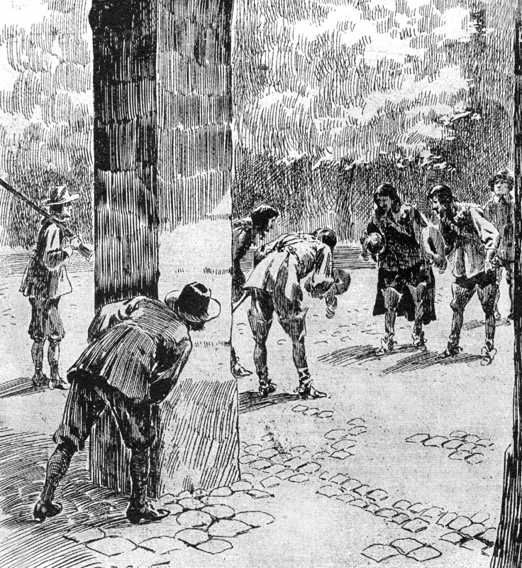 Illustration de R. de la Nézière. "Vingt ans après" (suite de "Les trois mousquetaires").