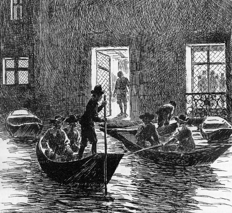 Illustration de R. de la Nézière. "Vingt ans après" (suite de "Les trois mousquetaires").