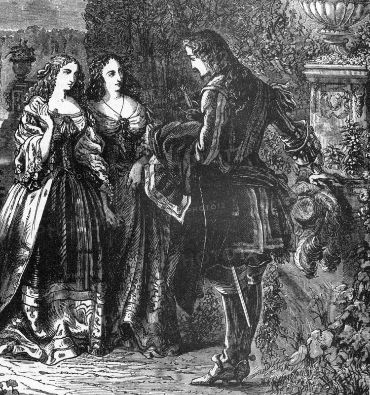 Illustration de J. Désandré et A. de Neuville. "Le Vicomte de Bragelonne".