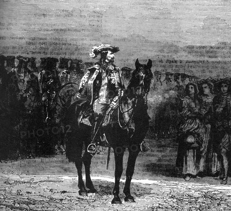 Illustration de J. Désandré et A. de Neuville. "Le Vicomte de Bragelonne".