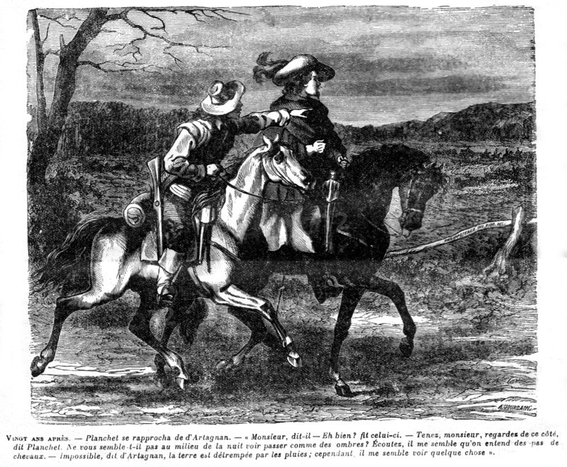 Twenty Years After (sequel to 'The Three Musketeers'). Illustration