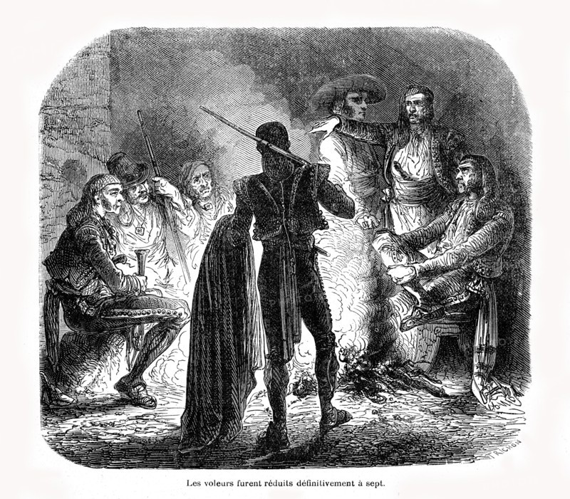 De Paris à Cadix: Seven thieves left