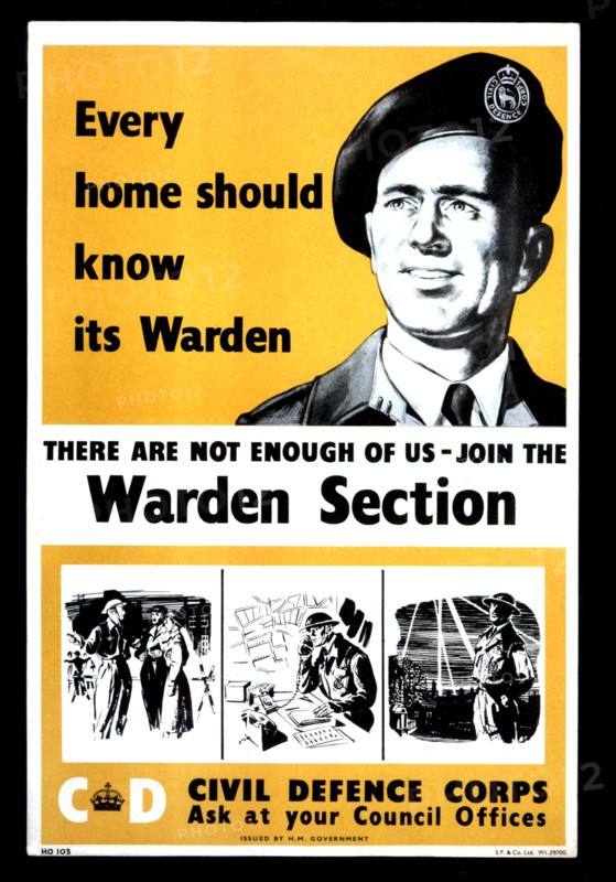 Affiche de propagande pour la défense passive