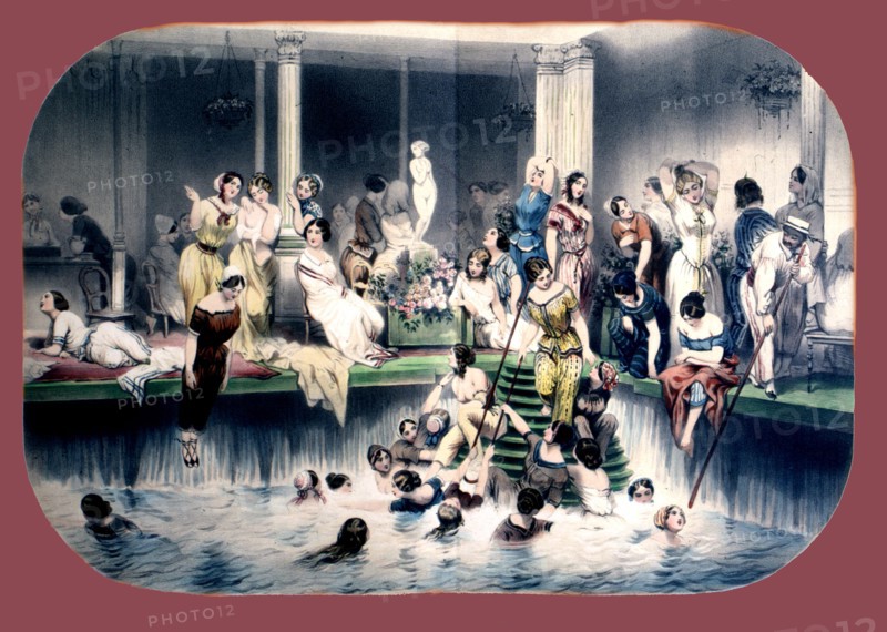 Femmes à la piscine, in "La vie parisienne"