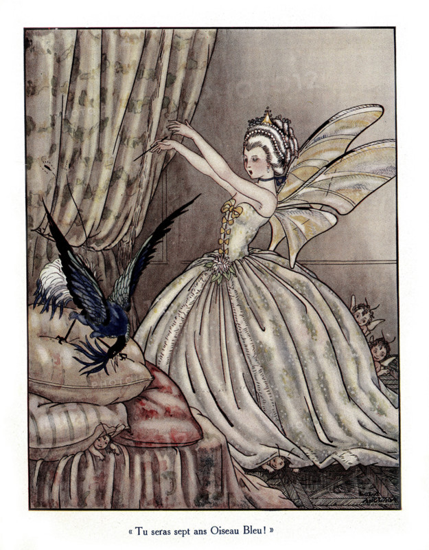 Madame d'Aulnoy's tale: 'The Blue bird'