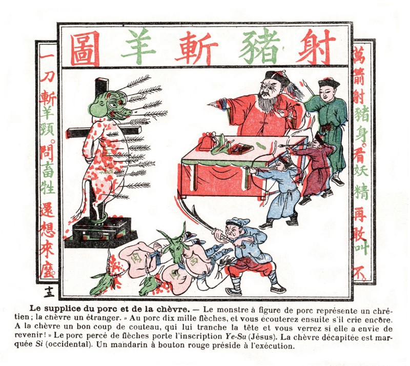 Popular prints album advocating war against 
foreigners and catholics. 1891