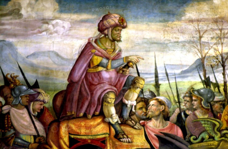 Detail of the fresco on Hannibal