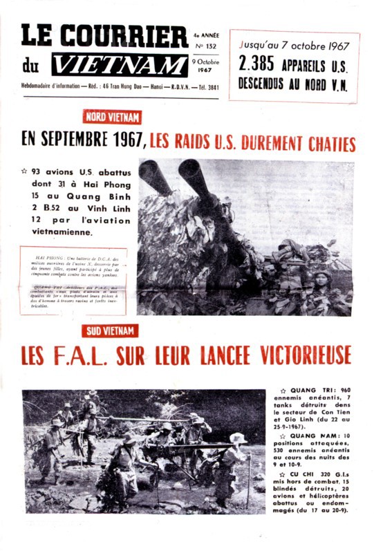 Guerre du Vietnam. Journal "Le courrier du Vietnam", 1967