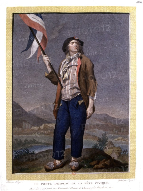 Le porte drapeau de la fête civique
