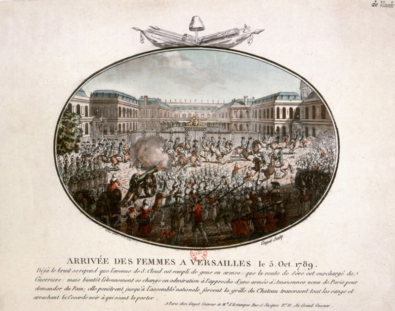 Arrivée des femmes à Versailles