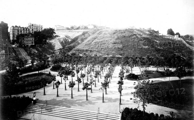 "Butte Montmartre" before the building of the Sacré-Coeur