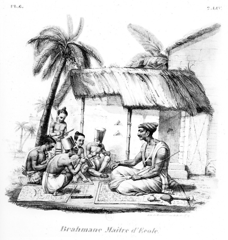 Brahmane, maître d'école