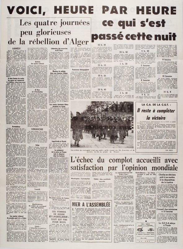 Journal L'Humanité (26 avril 1961)