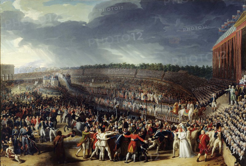 Thévenin, Fete of the Federation, July 14, 1790 on the Champ de Mars