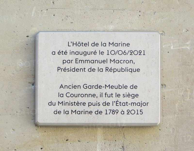 Hôtel de la Marine, cour d'Estienne d'Orves, Paris