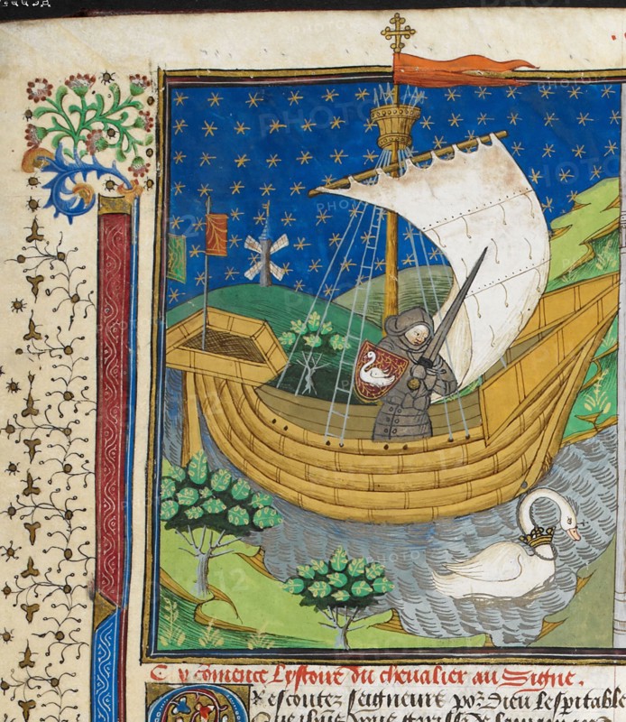 Talbot Shrewsbury book : Chanson du Chevalier au cygne