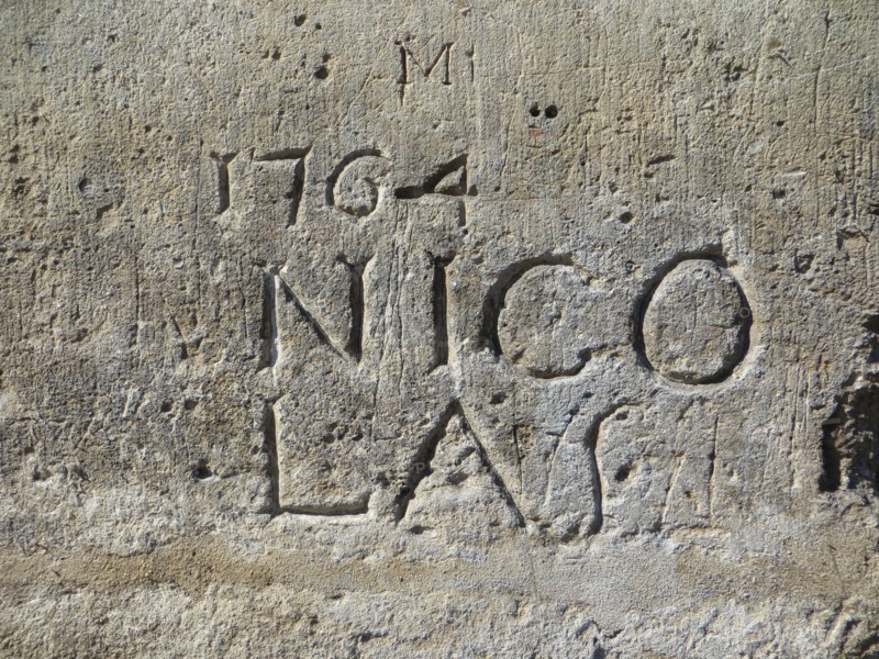 "1764 Nicolas" - The oldest graffiti in Paris