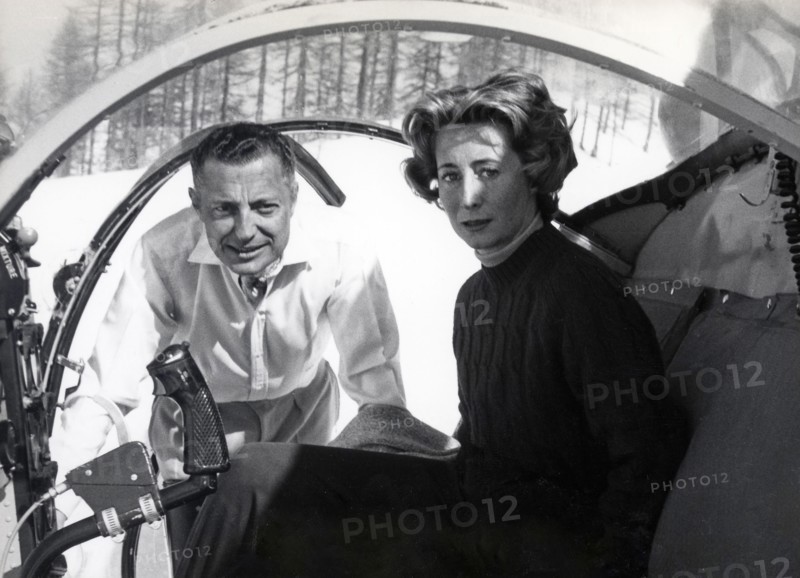 Gianni Agnelli with his sister Cristiana Brandolini