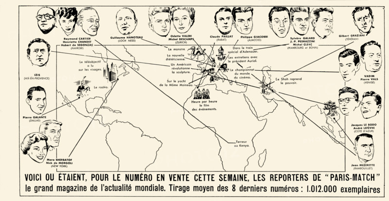 Paris-Match, the journalists