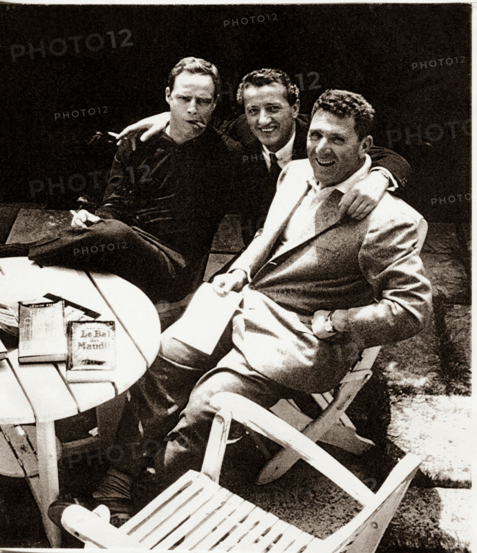 Marlon Brando, Benno Graziani, Irwin Shaw