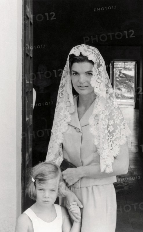 Jackie Kennedy and her daughter Caroline