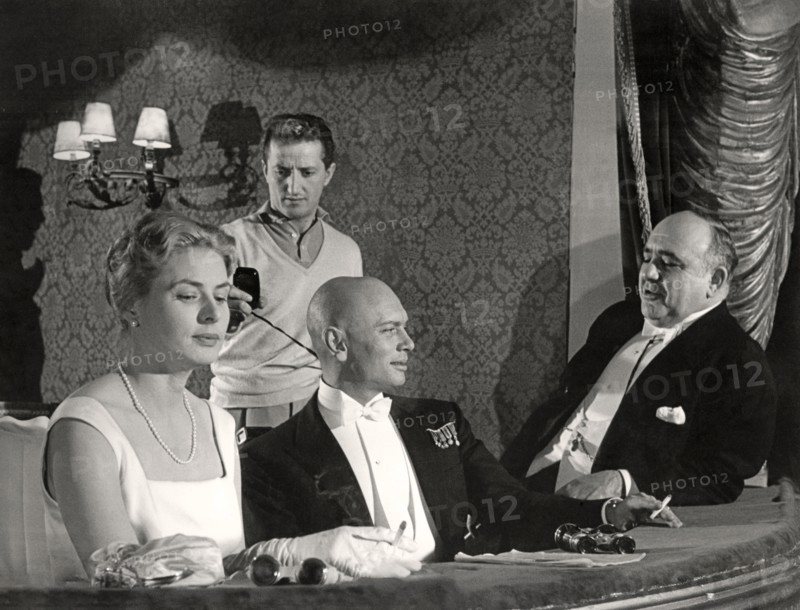 Ingrid Bergman with Yul Brynner, 1956