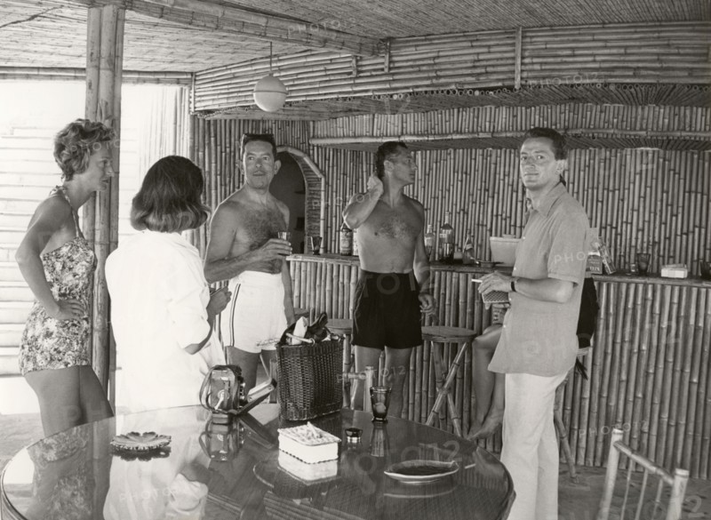 Gianni Agnelli in the villa 'Dubeau' in Cap d'Antibes