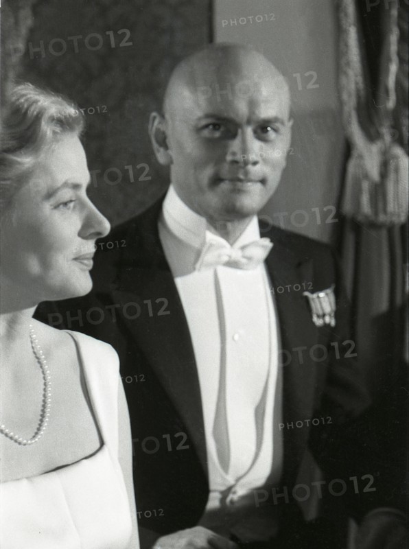Ingrid Bergman et Yul Brynner, 1956