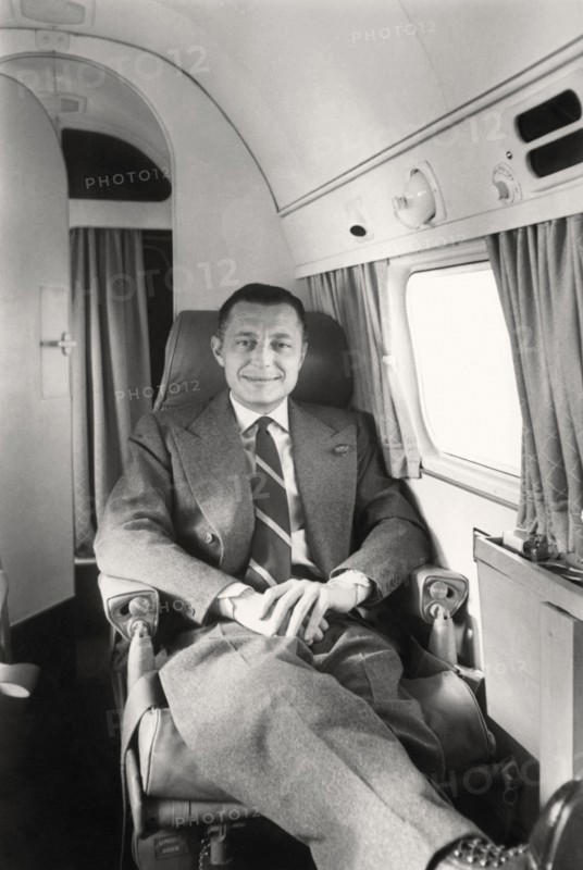Gianni Agnelli, dans son premier avion