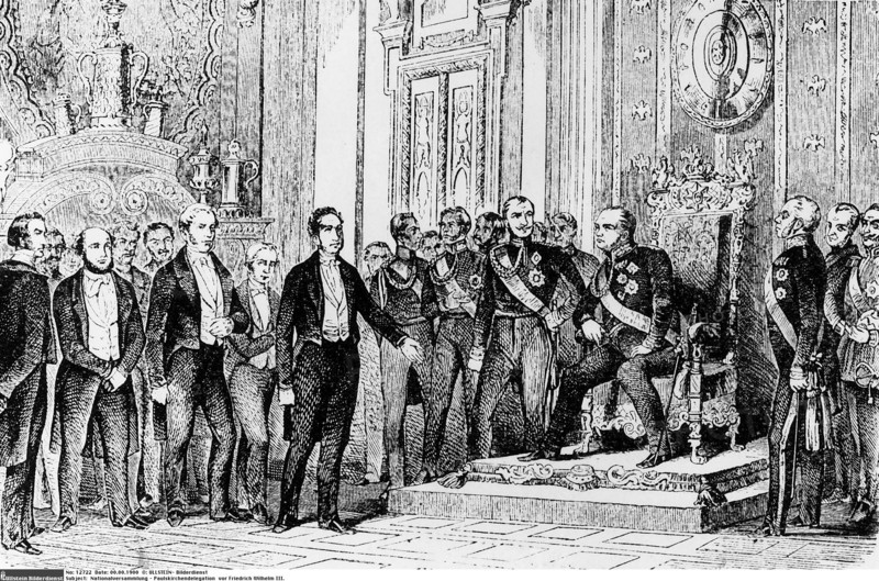 Délégation "Paulskirche" à Francfort, 1848