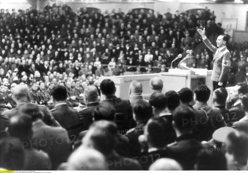 Discours de Joseph Goebbels sur la "guerre totale",  1943