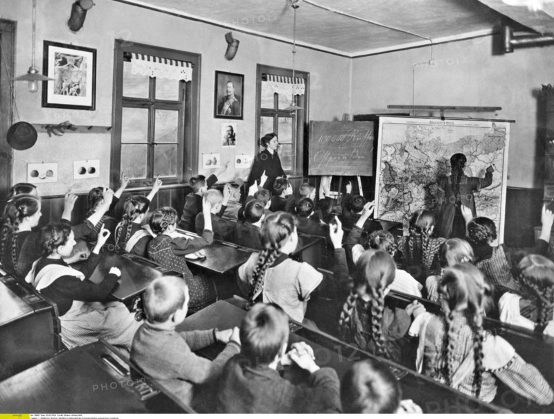 Classe d'écoliers à Berlin, 1914