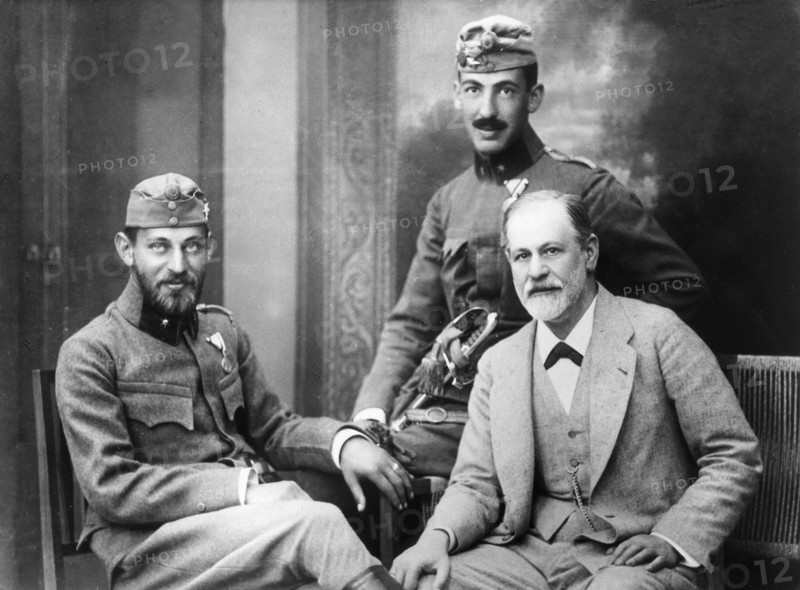 Sigmund Freud avec ses fils
