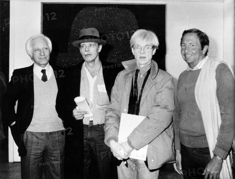Erich Marx, Joseph Beuys, Andy Warhol et Robert Rauschenberg, 1982