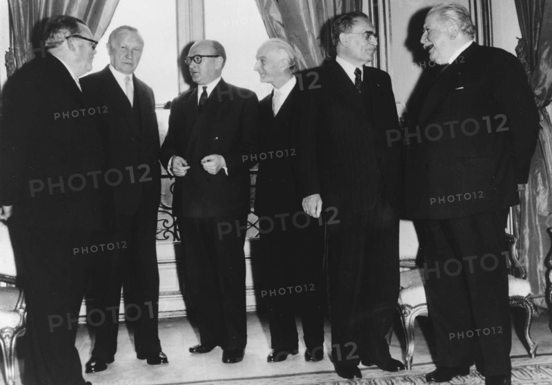 Conférence à Paris à propos du projet de marché commun et de l'Euratom, 19 février 1957