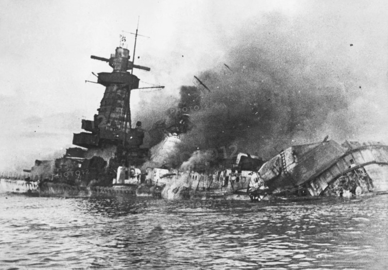 Sprengung des Panzerschiffs "Admiral Graf Spee", 1939