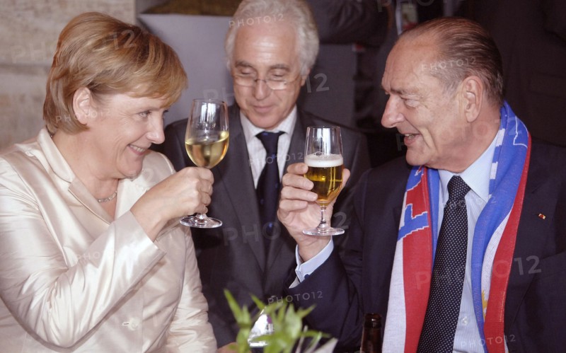 Angela Merkel und Jacques Chirac