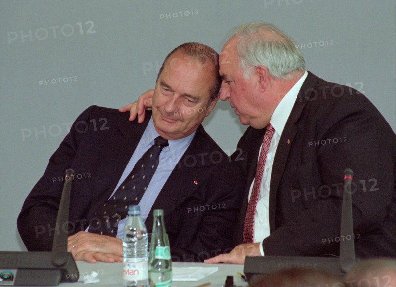 Helmut Kohl, Bundeskanzler mit Jacques Chirac