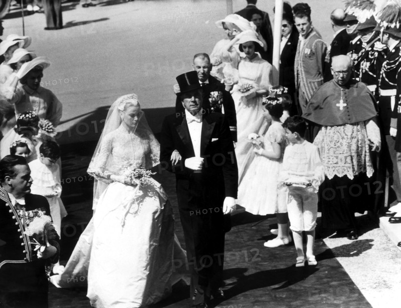 Mariage de Grace Kelly et Rainier III de Monaco en 1956