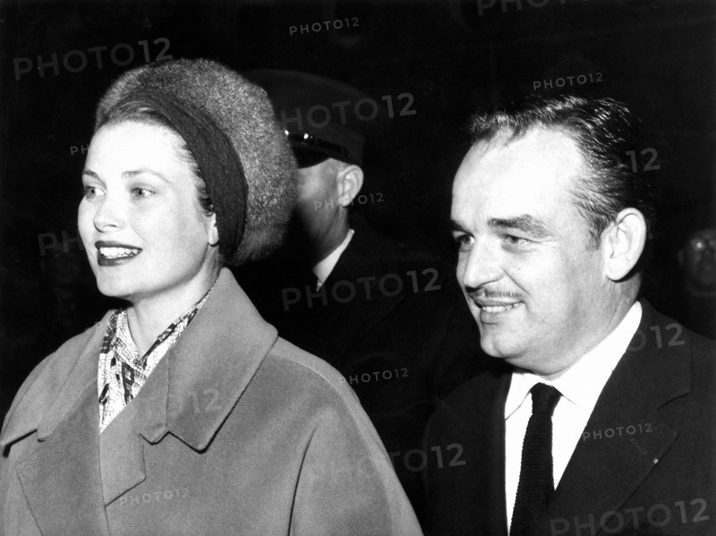 Grace Kelly et Rainier III en 1957